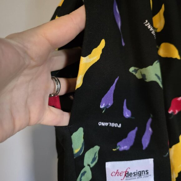 EUV Red Kap Chef's Pants Coloful Pepper Design - Picture 5 of 7